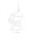 Dije de plata angel niña Yanet - comprar online