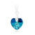 Dije de plata corazon Turquesa - comprar online