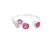 Anillo de plata fucsia rosa - tienda online
