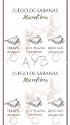 Juego de sabanas microfibra King Size