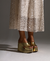 Tamanco Holiday Salto Plataforma Dourado - Shoes Julis