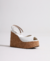 Sandália Anabela Cortiça Branca - Shoes Julis