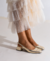 Sapatilha Slingback Duo Dourada