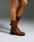 Bota Biker Cano Curto Marrom - loja online