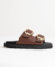 Sandália Birken Duas Tiras Marrom - Shoes Julis