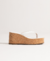 Tamanco Plataforma Cortiça Flip Flop Branco - Shoes Julis