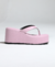 Tamanco Plataforma Flip Flop Rosa - Shoes Julis