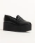 Sapato Mocassim Plataforma Preto na internet