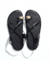 Sandália Rasteira Slim Bold Preta - comprar online