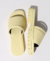 Sandália Slide Tratorada Amarelo manteiga - Shoes Julis
