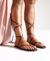Sandália Rasteira Amarração Flip Flop Marrom - comprar online
