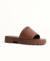 Sandália Slide Tratorada Marrom - Shoes Julis