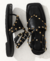 Sandália Rasteira Valentina Spikes Preta - Shoes Julis
