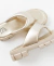 Sandália Flatform Puffer Dourada - Shoes Julis