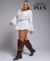 Bota Over The Knee Boho Marrom - loja online