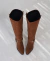 Bota Biker Arizona Cano Plus Camurça Marrom - Shoes Julis