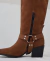 Bota Biker Arizona Cano Plus Camurça Marrom na internet