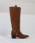 Bota Biker Arizona Cano Plus Camurça Marrom - comprar online