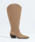 Bota Western Cano Plus+ Camurça Areia (Atende Panturrilha Até 50cm) - comprar online