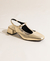 Sapatilha Slingback Dourada na internet