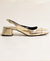 Sapatilha Slingback Duo Dourada - loja online