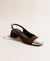 Sapatilha Slingback Duo Marrom e Prata na internet