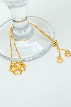 Pulseira Semijoia Trevo
