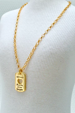 Colar Semijoia Mantra SINTO MUITO, ME PERDOE, TE AMO, SOU GRATA - loja online