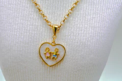 Colar Semijoia Elo Português Pingente CASAL na internet