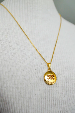 Colar Semijoia Signo Aquário - comprar online