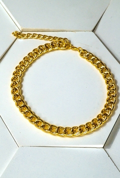 Choker Dourada Corrente Grossa