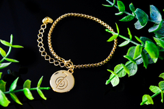 Pulseira Reikiana Dourada Veneziana, Pingente Cho Ku Rei - comprar online