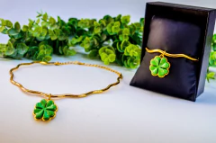 Conjunto Trevo da Sorte - comprar online