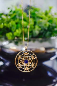 Colar Semijoia Pingente Cubo de Metatron na internet