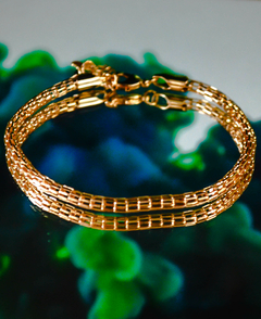 Pulseira Semijoia Tubo Vazado