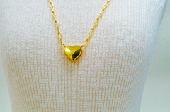 Colar Cartier Semijoia Pingente Coração Passante - loja online