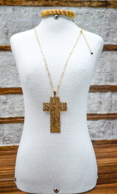 Colar Semijoia Crucifixo Pai Nosso na internet