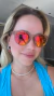 Óculos de Sol Victory marrom com lentes laranjas espelhadas - comprar online