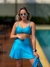 Óculos de Sol Redondo transparente com lentes azul e verde na internet