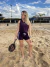 Shorts duplo Flow açaí e lilás - Ste Fitwear