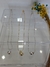 Colar longo elegante bijuterias prata ou dourada com pingente