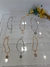 Pulseira com strass prata ou dourada com pingente bijuterias - comprar online