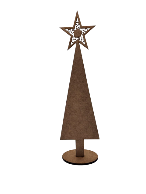 Árvore natal mesa 32x9,2 estrela vazada