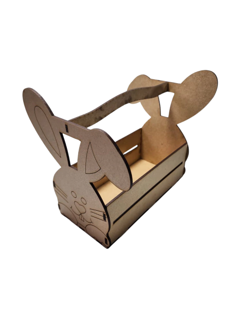 Cesta de páscoa cru coelho 11x20,5x18,5