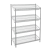 Estante Aço Modular Inclinada Com 4 Prateleiras + Rodízios - comprar online