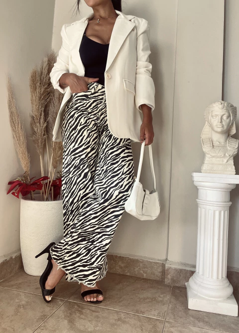 Blazer Sastre Oversize Forrado Con boton - comprar online