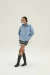 Camisa over con frunce en los costados en celeste o natural