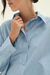 Camisa over con frunce en los costados en celeste o natural