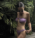 Bikini con escote en U con tiras largas regulables