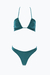 Bikini con escote en U con tiras largas regulables